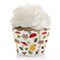 Big Dot of Happiness Wild Mushrooms - Red Toadstool Party Decorations - Party Cupcake Wrappers - Set of 12